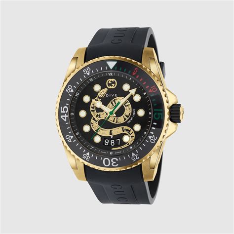 snake watch gucci|Gucci dive watch 45mm snake.